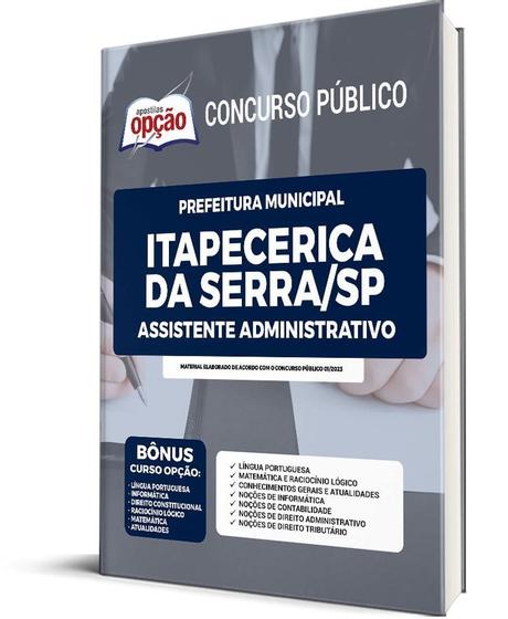 Imagem de Apostila Itapecerica Da Serra Sp 2023 Assist. Administrativo