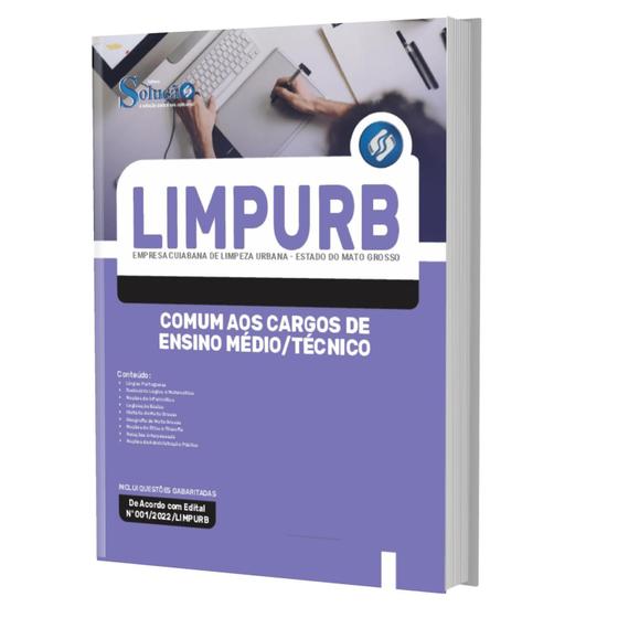 Imagem de Apostila Limpurb Cuiabá Mt - Cargos De Ensino Médio Técnico