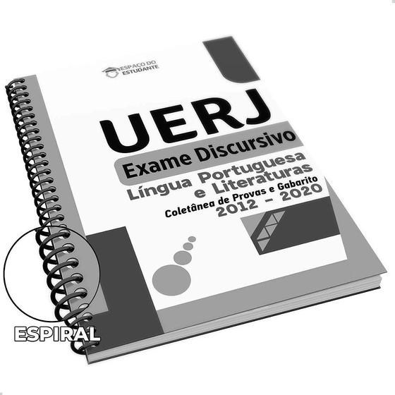 Imagem de Apostila Língua Portuguesa e Literaturas 2ª Fase UERJ Exame Discursivo 2012 a 2020 Pb