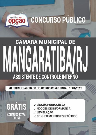 Imagem de Apostila Mangaratiba Rj - Assistente De Controle Interno