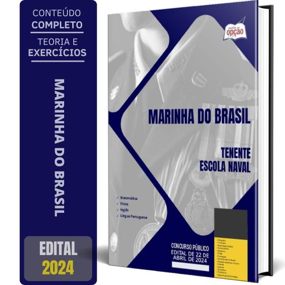 Imagem de Apostila Marinha Do Brasil 2024 - Tenente - Escola Naval