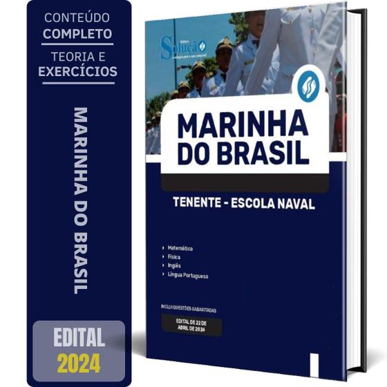 Imagem de Apostila Marinha Do Brasil 2024 - Tenente - Escola Naval