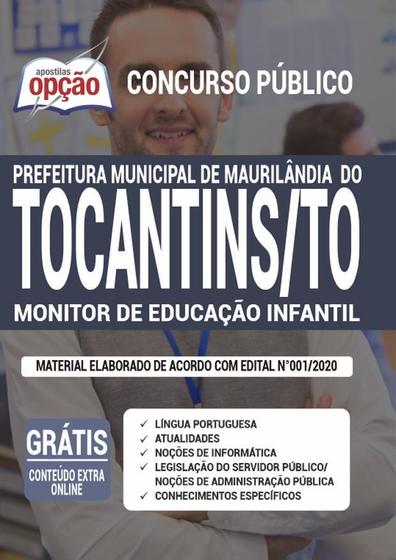 Imagem de Apostila Maurilândia Do Tocantins - Monitor De Educação