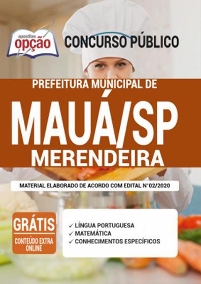 Imagem de Apostila Merendeira Concurso Prefeitura Mauá Sp
