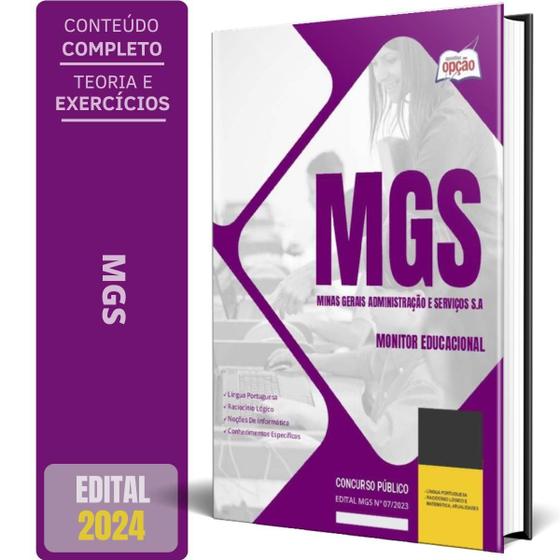 Imagem de Apostila Mgs Mg 2024 - Monitor Educacional