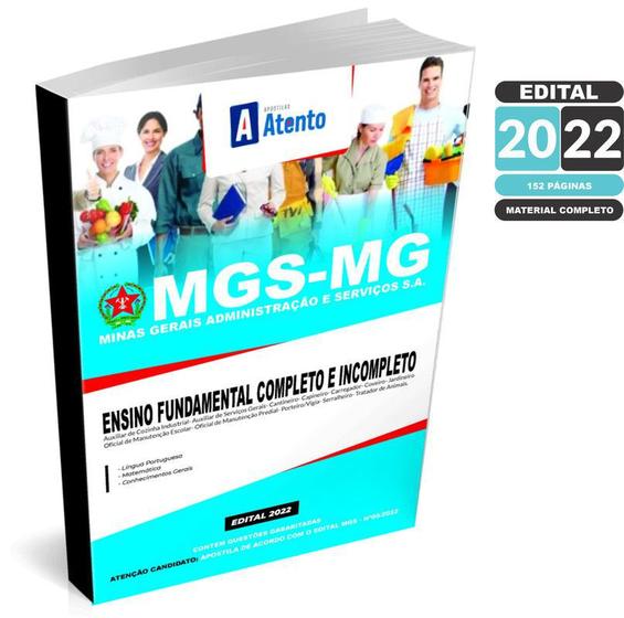 Imagem de Apostila MGS MG Ensino Fundamental Completo e Incompleto