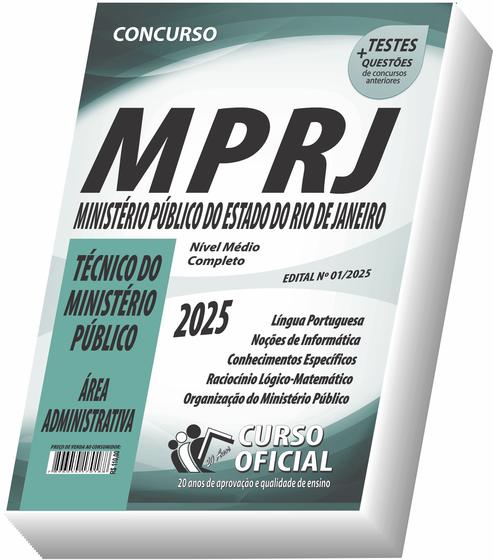 Imagem de Apostila MP RJ - Técnico do Ministério Público