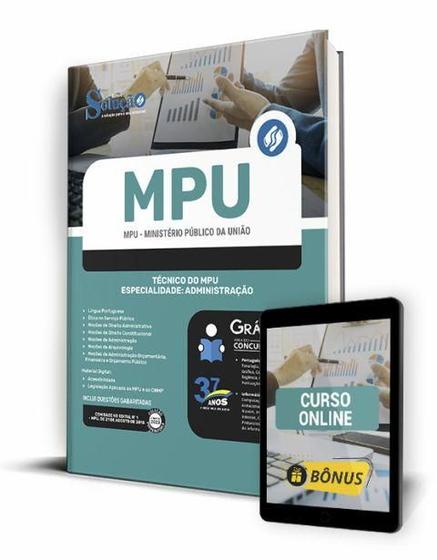 Imagem de Apostila MPU - Técnico do MPU - Especialidade: Administração