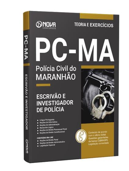 Imagem de Apostila PC-MA 2024 - Escrivão e Investigador de Polícia