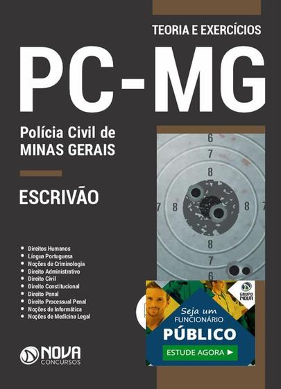 Imagem de Apostila Pc Mg - Escrivão De Polícia - Polícia Civil Mg - Nova Concursos