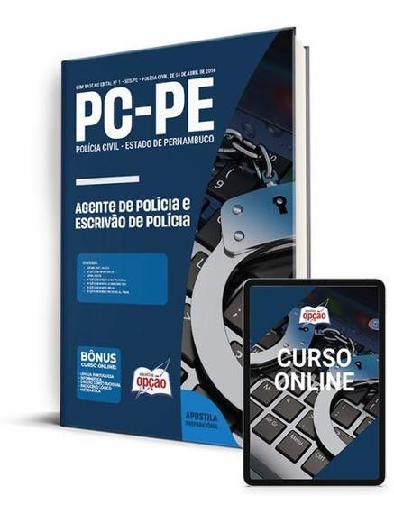 Imagem de Apostila PC-PE - Agente de Polícia e Escrivão de Polícia - Apostilas Opção