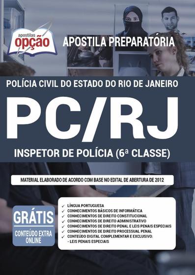 Imagem de Apostila Pc Rj - Inspetor De Polícia (6ª Classe)