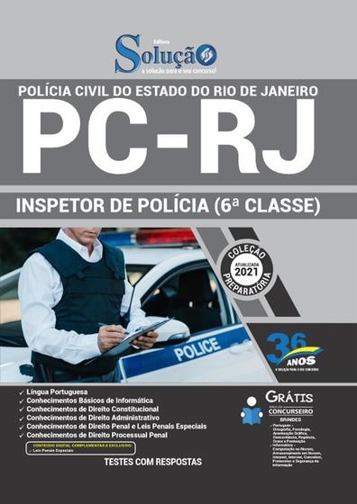 Imagem de Apostila Pc Rj - Inspetor De Polícia (6ª Classe)