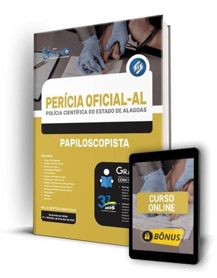 Imagem de Apostila Perícia Oficial de Alagoas - Papiloscopista