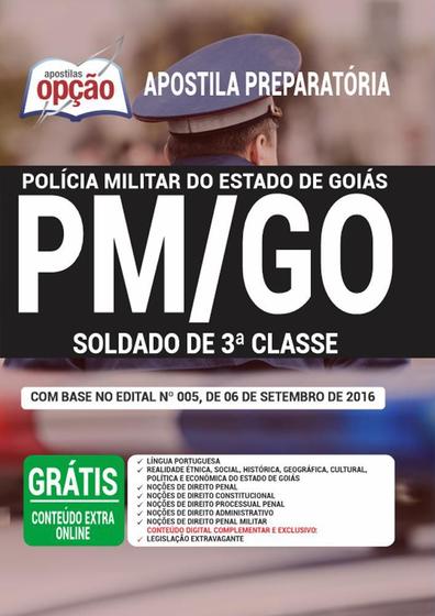 Imagem de Apostila Pm Go 2021 - Soldado De 3ª Classe