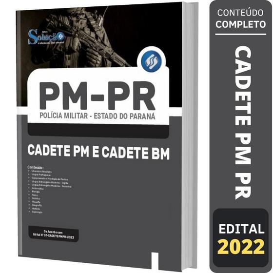 Imagem de Apostila Pm Pr - Cadete Pm E Cadete Bm