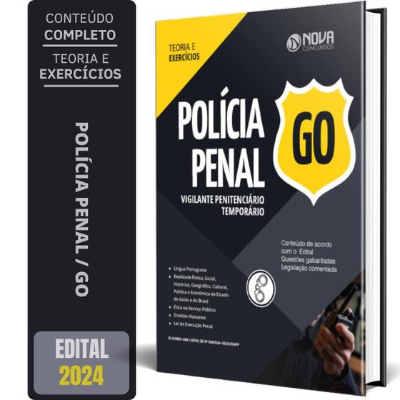 Imagem de Apostila Polícia Penal Goiás Pp-Go 2024 Vigilante