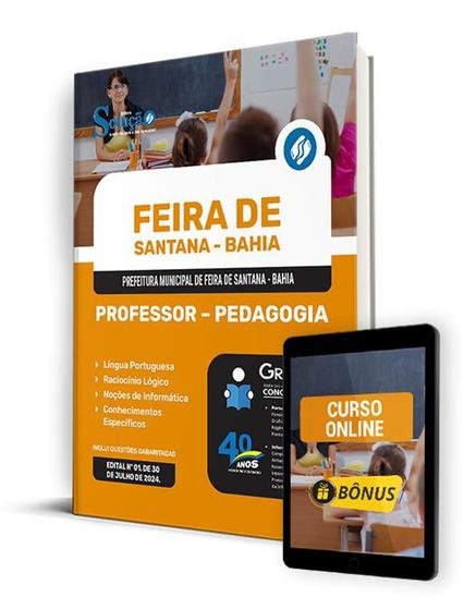 Imagem de Apostila Pref Feira de Santana BA 2024 Professor - Pedagogia