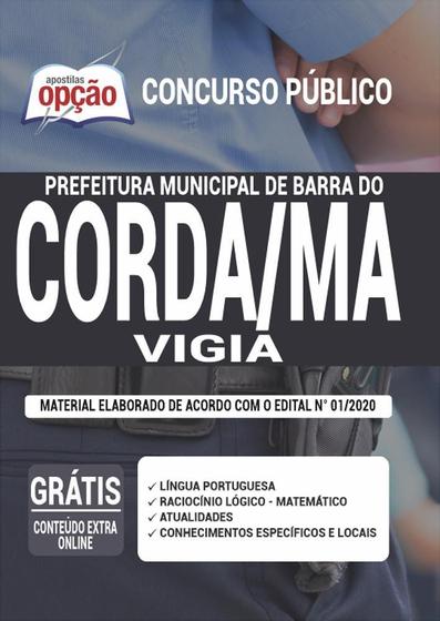 Imagem de Apostila Prefeitura Barra Do Corda Ma - Vigia