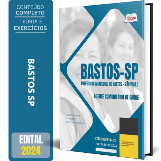 Imagem de Apostila Prefeitura Bastos Sp 2024 Agente Comunitário Saúde