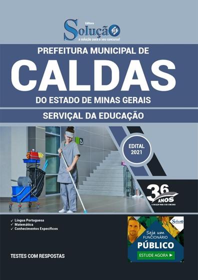 Imagem de Apostila Prefeitura Caldas Mg Serviçal Da Educação - Editora Solucao