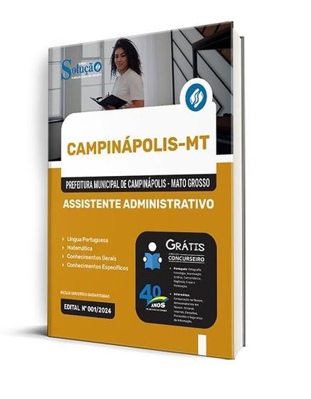 Imagem de Apostila Prefeitura Campinápolis Mt 2024 Assistente