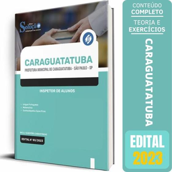 Imagem de Apostila Prefeitura Caraguatatuba Sp 2023 - Inspetor Alunos