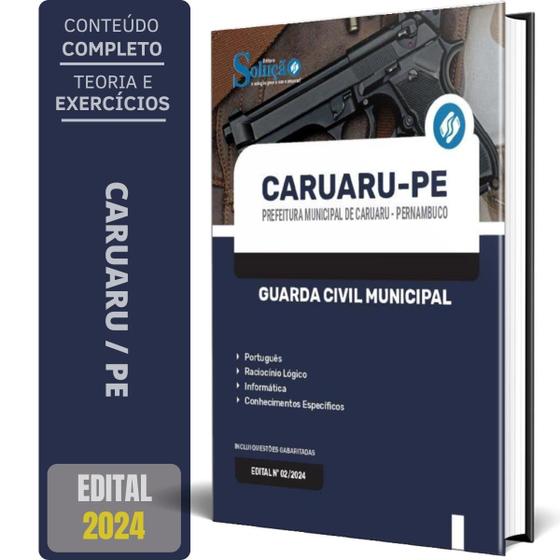 Imagem de Apostila Prefeitura Caruaru Pe 2024 - Guarda Civil Municipal