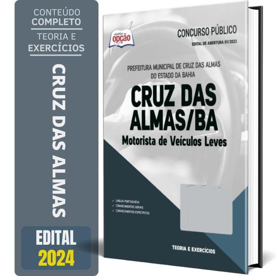 Imagem de Apostila Prefeitura Cruz Das Almas Ba 2024 Motorista