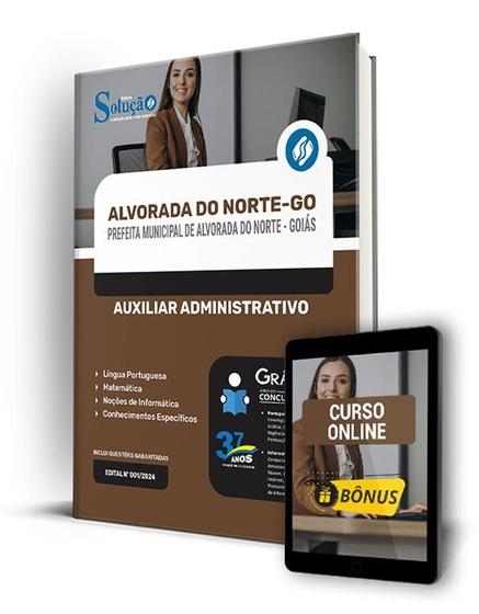 Imagem de Apostila Prefeitura de Alvorada do Norte - GO 2024 - Auxiliar Administrativo