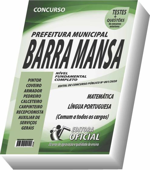 Imagem de Apostila Prefeitura De Barra Mansa - Nível Fundamental