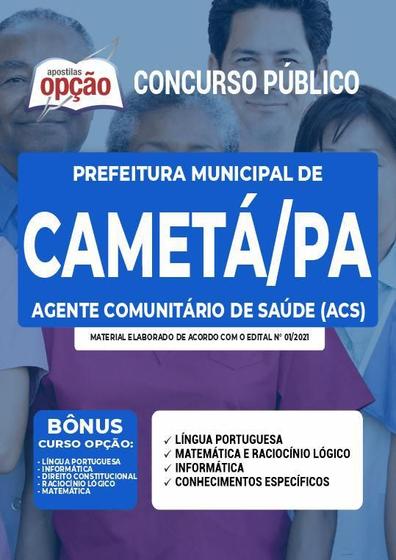 Imagem de Apostila Prefeitura de Cametá - PA - Agente Comunitário de Saúde (ACS)