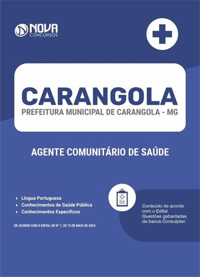 Imagem de Apostila Prefeitura de Carangola - MG 2024 - Agente Comunitário de Saúde