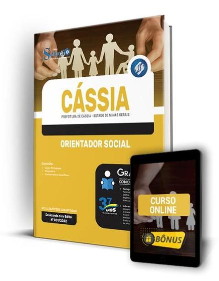 Imagem de Apostila Prefeitura de Cássia - MG - Orientador Social