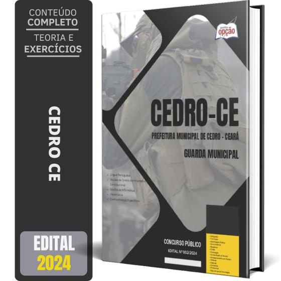 Imagem de Apostila Prefeitura De Cedro Ce 2024 - Guarda Municipal