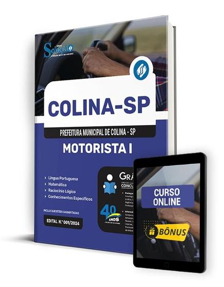 Imagem de Apostila Prefeitura de Colina - SP 2024 - Motorista I