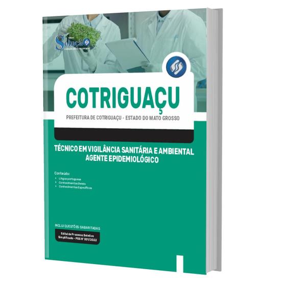 Imagem de Apostila Prefeitura de Cotriguaçu - MT - Técnico em Vigilância Sanitária e Ambiental - Agente Epidemiológico