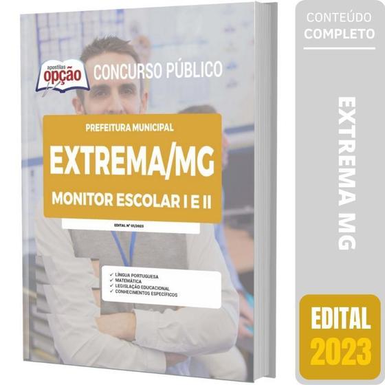 Imagem de Apostila Prefeitura De Extrema Mg - Monitor Escolar 1 E 2