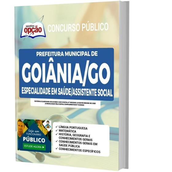 Imagem de Apostila Prefeitura de Goiânia - GO - Especialista em Saúde/Assistente Social