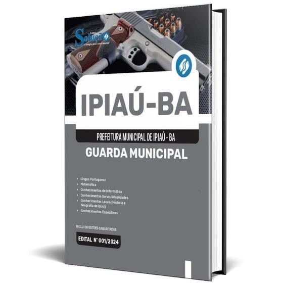 Imagem de Apostila Prefeitura De Ipiaú Ba 2024 - Guarda Municipal