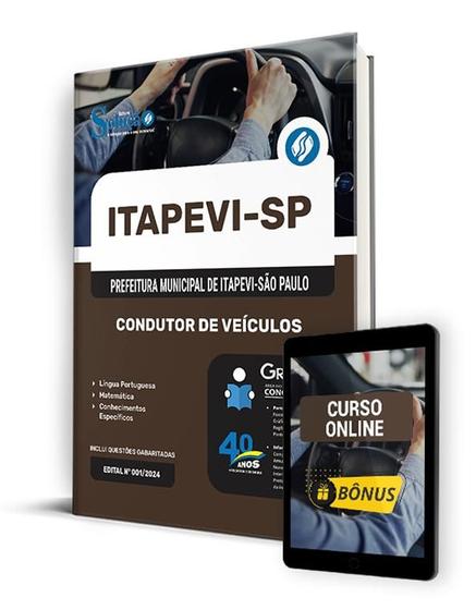 Imagem de Apostila Prefeitura de Itapevi - SP 2024 - Condutor de Veículos - Editora Solução