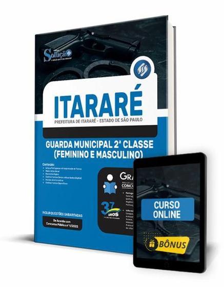 Imagem de Apostila Prefeitura de Itararé - SP - Guarda Municipal 2ª Classe (Feminino e Masculino)