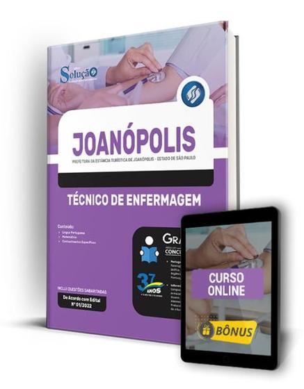 Imagem de Apostila Prefeitura de Joanópolis - SP - Técnico de Enfermagem