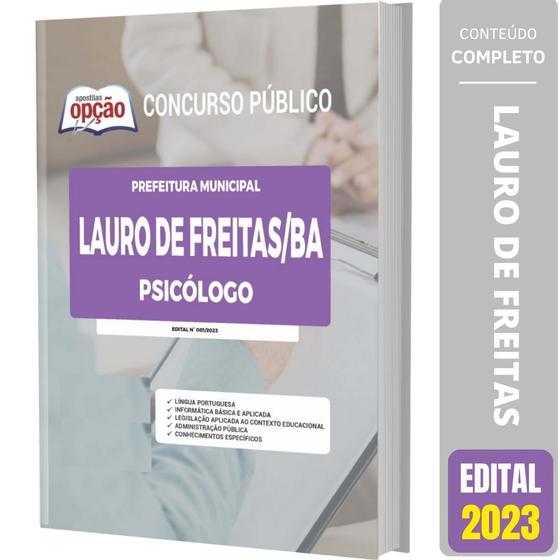 Imagem de Apostila Prefeitura De Lauro De Freitas Ba 2023 - Psicólogo