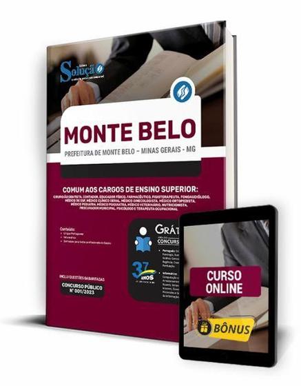 Imagem de Apostila Prefeitura de Monte Belo - MG - Comum aos Cargos de Ensino Superior