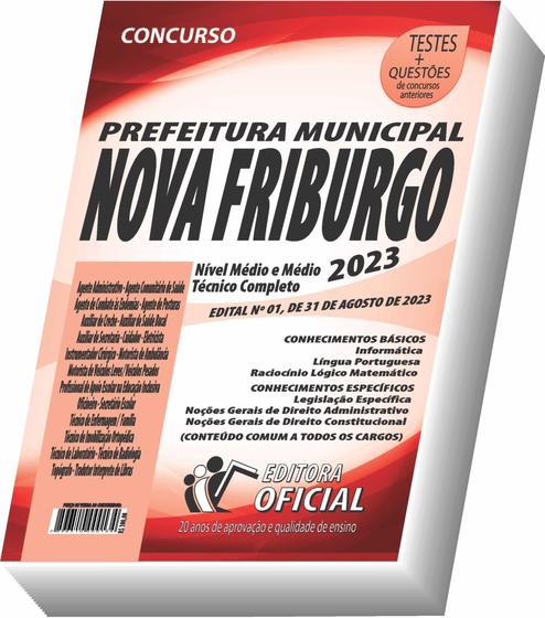 Imagem de Apostila Prefeitura De Nova Friburgo Nível Médio E Técnico