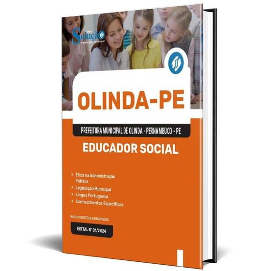 Imagem de Apostila Prefeitura De Olinda Pe 2024 - Educador Social