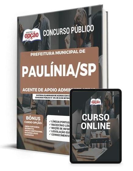 Imagem de Apostila Prefeitura de Paulínia - SP - Agente de Apoio Administrativo