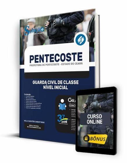 Imagem de Apostila Prefeitura de Pentecoste - CE - Guarda Civil de Classe - Nível Inicial