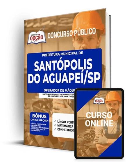 Imagem de Apostila Prefeitura de Santópolis do Aguapeí - SP - Operador de Máquinas